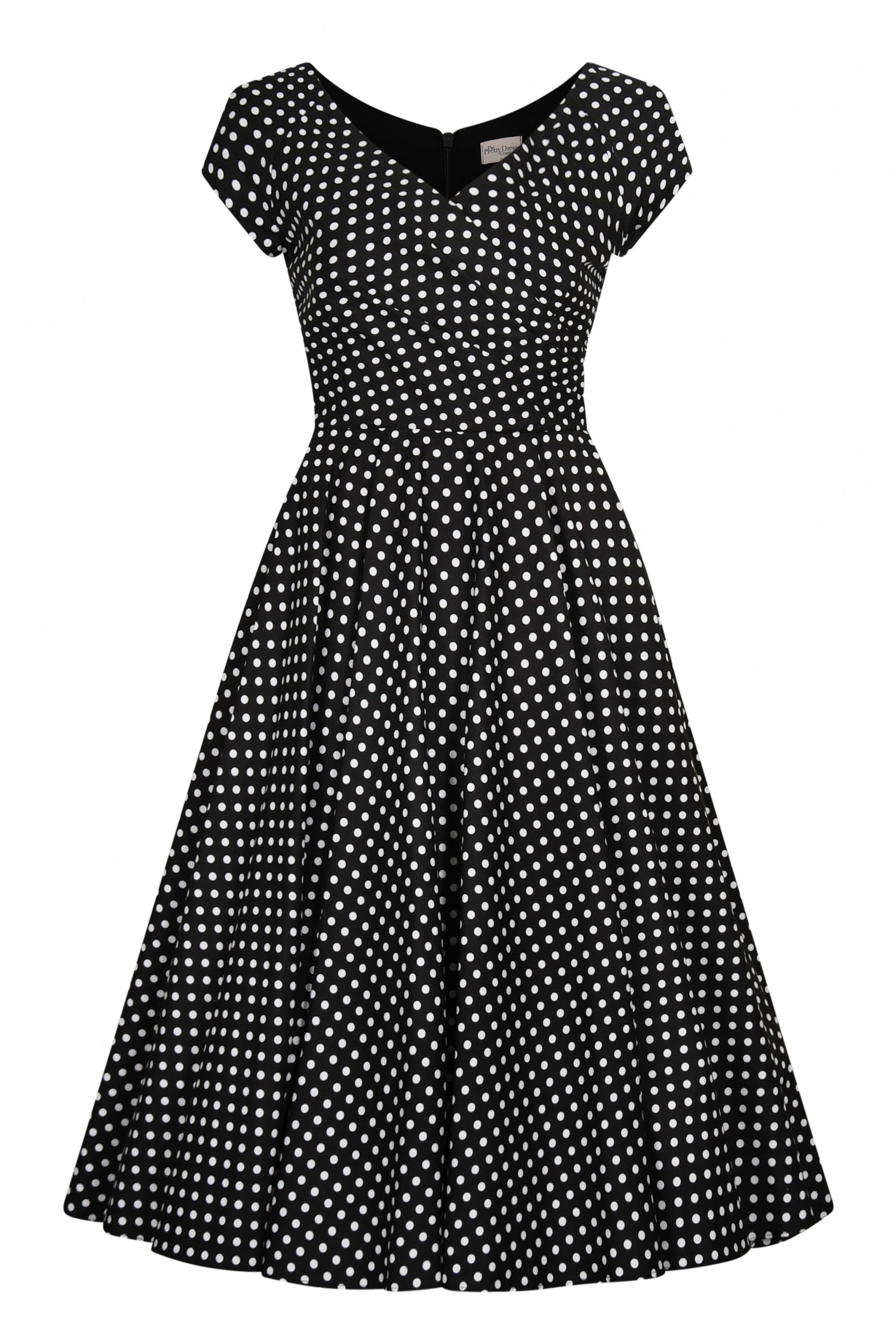 Hourglass Polka Dot Cotton Swing Dress