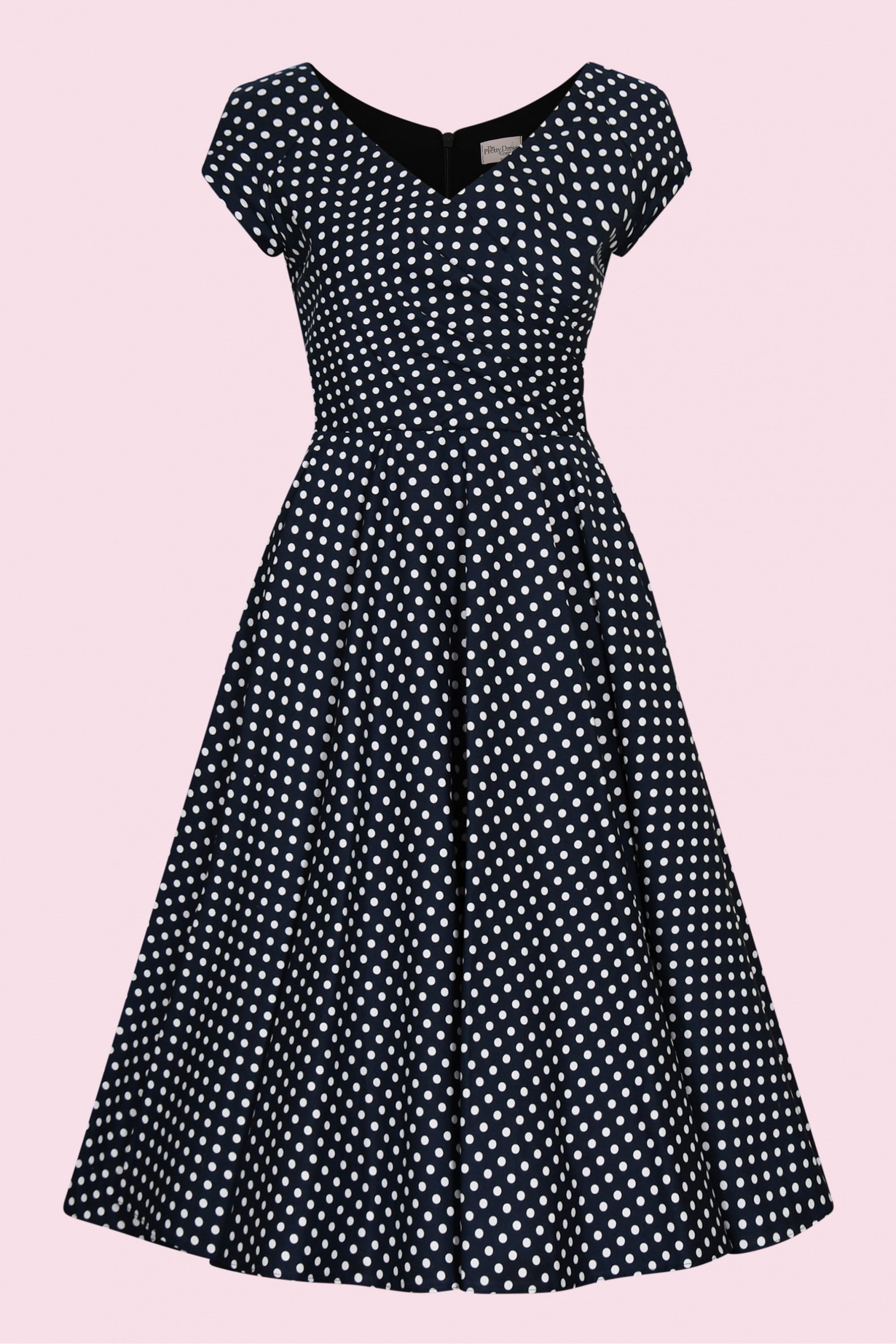 Hourglass Polka Dot Cotton Swing Dress