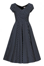 Hourglass Polka Dot Cotton Swing Dress