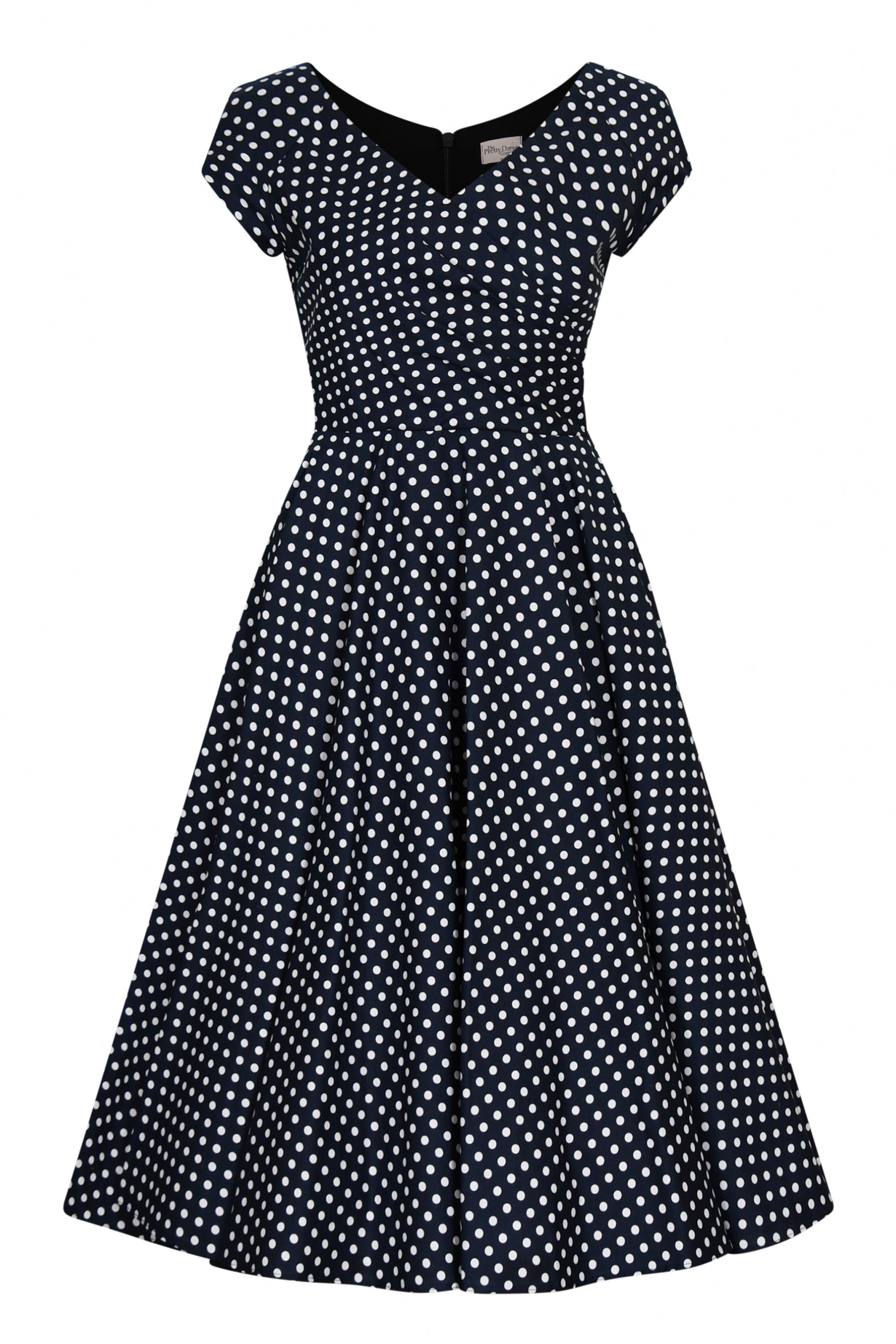 Hourglass Polka Dot Cotton Swing Dress