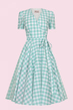 Eloise Gingham Wrap Midi Dress