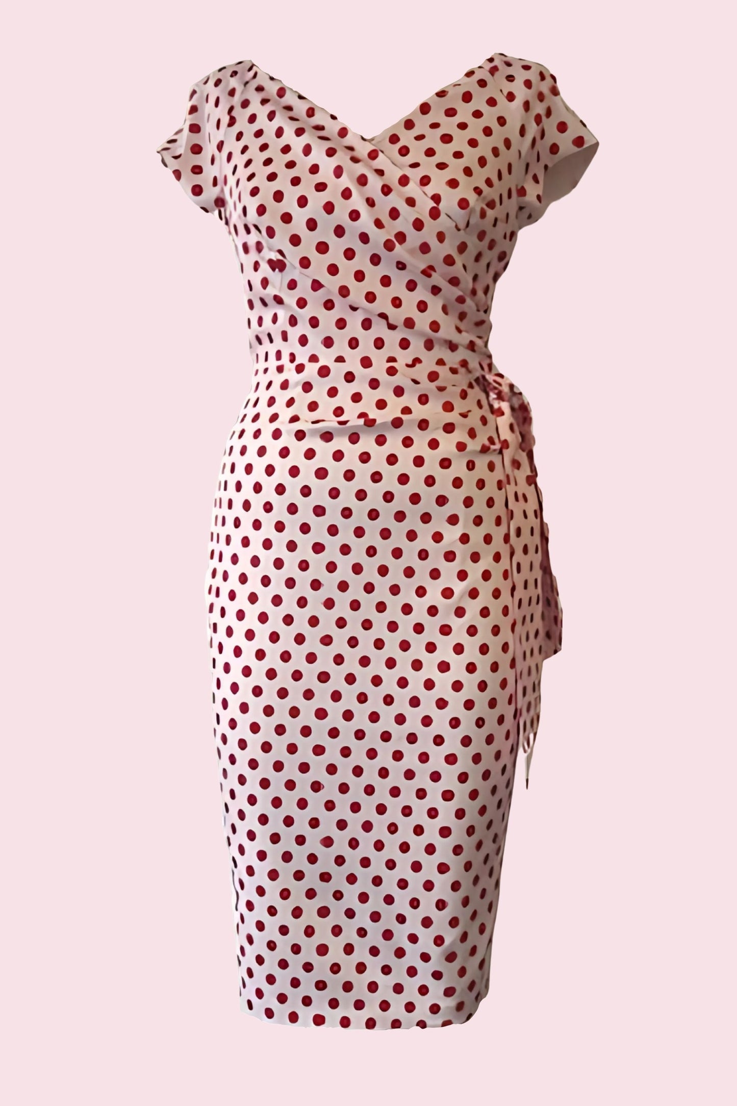 Hourglass Polka Dot Pencil Dress