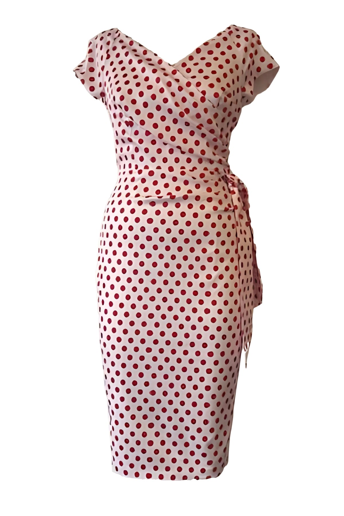 Hourglass Polka Dot Pencil Dress