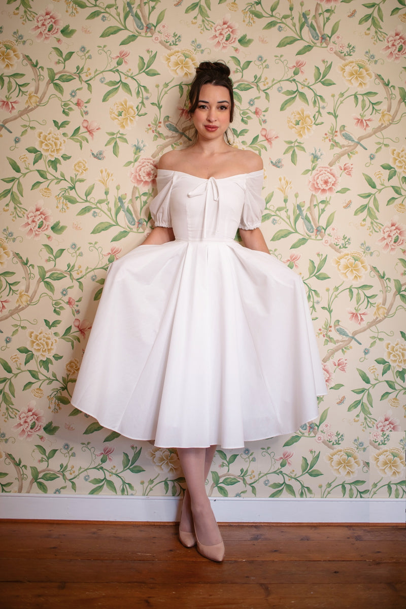 Bridgette Midi Dress - Ivory