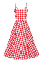Priscilla Large Gingham Cotton Midi Dress