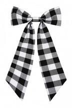 Large Gingham Hair Bow