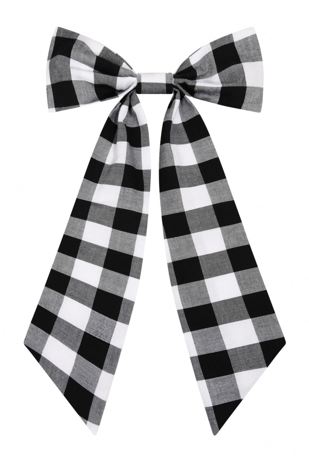 Large Gingham Hair Bow