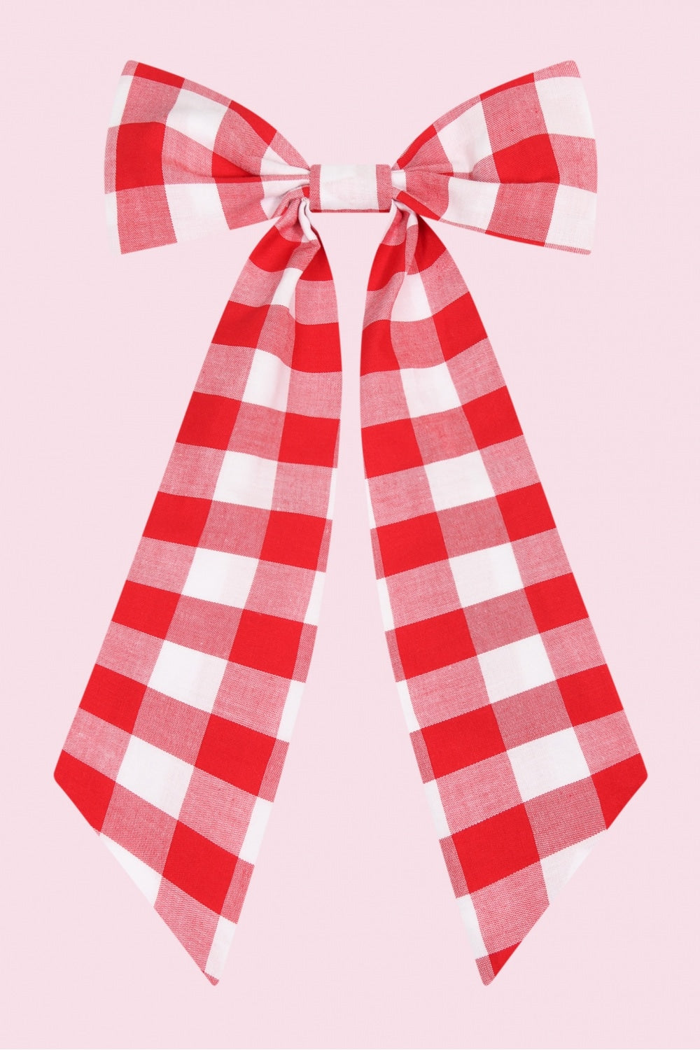 Large Gingham Hair Bow