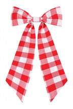 Large Gingham Hair Bow