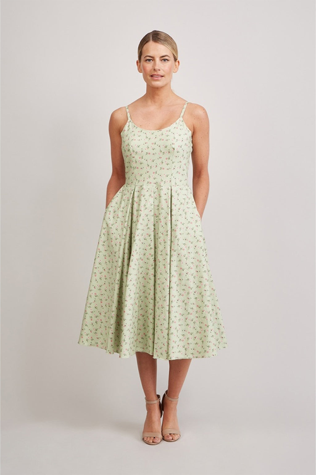 Priscilla Ditsy Midi Dress