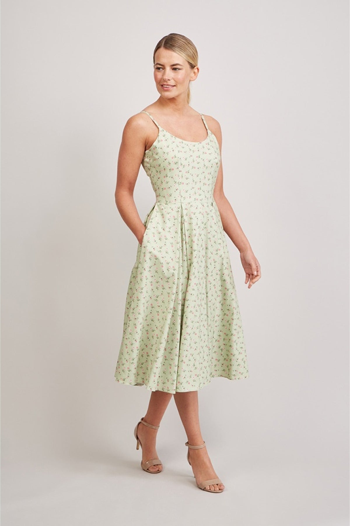 Priscilla Ditsy Midi Dress