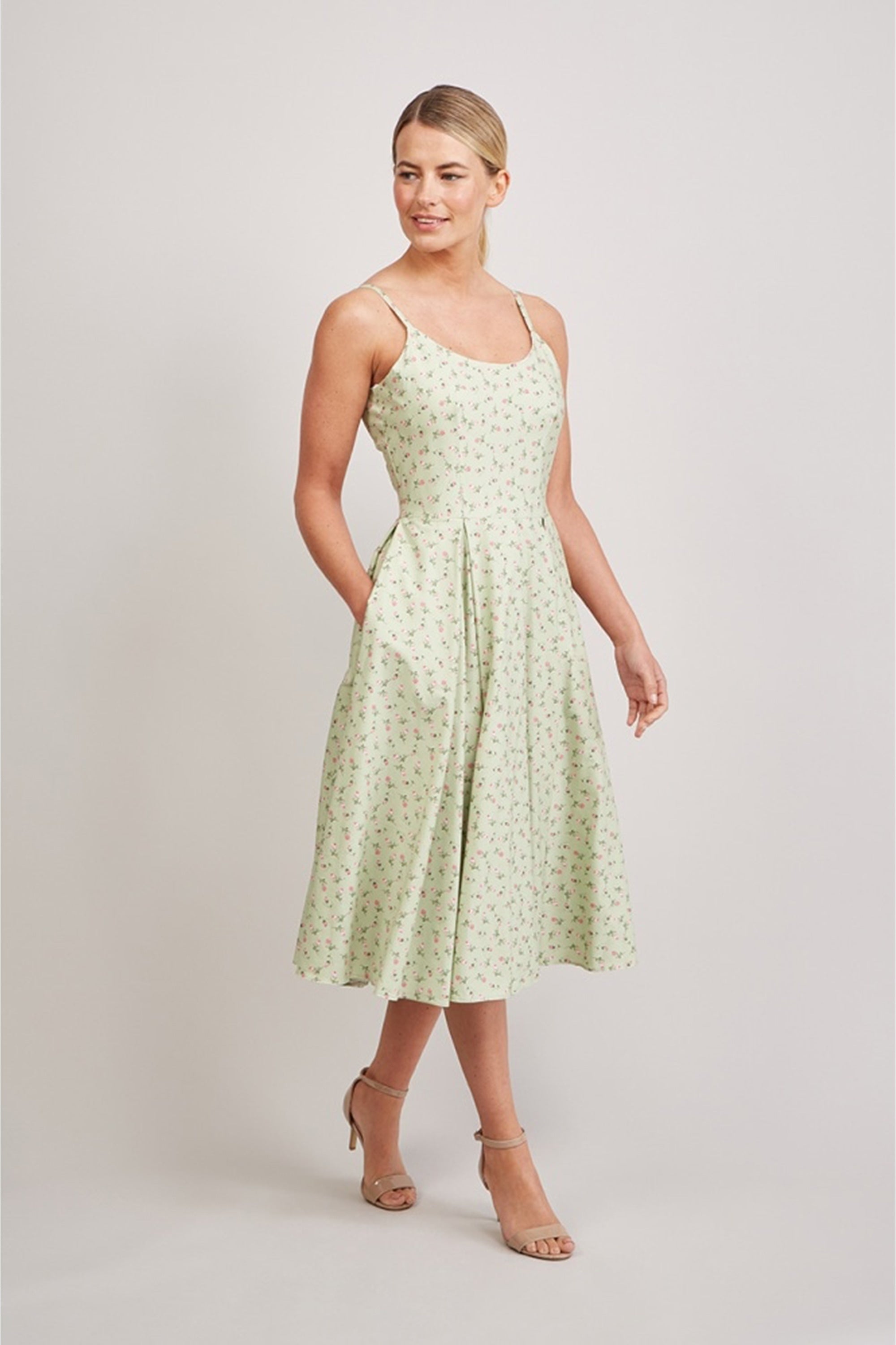 Priscilla Ditsy Midi Dress