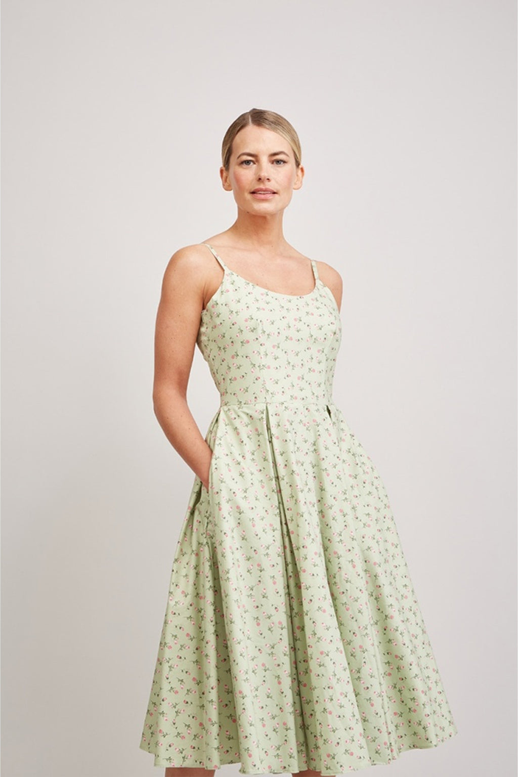 Priscilla Ditsy Midi Dress