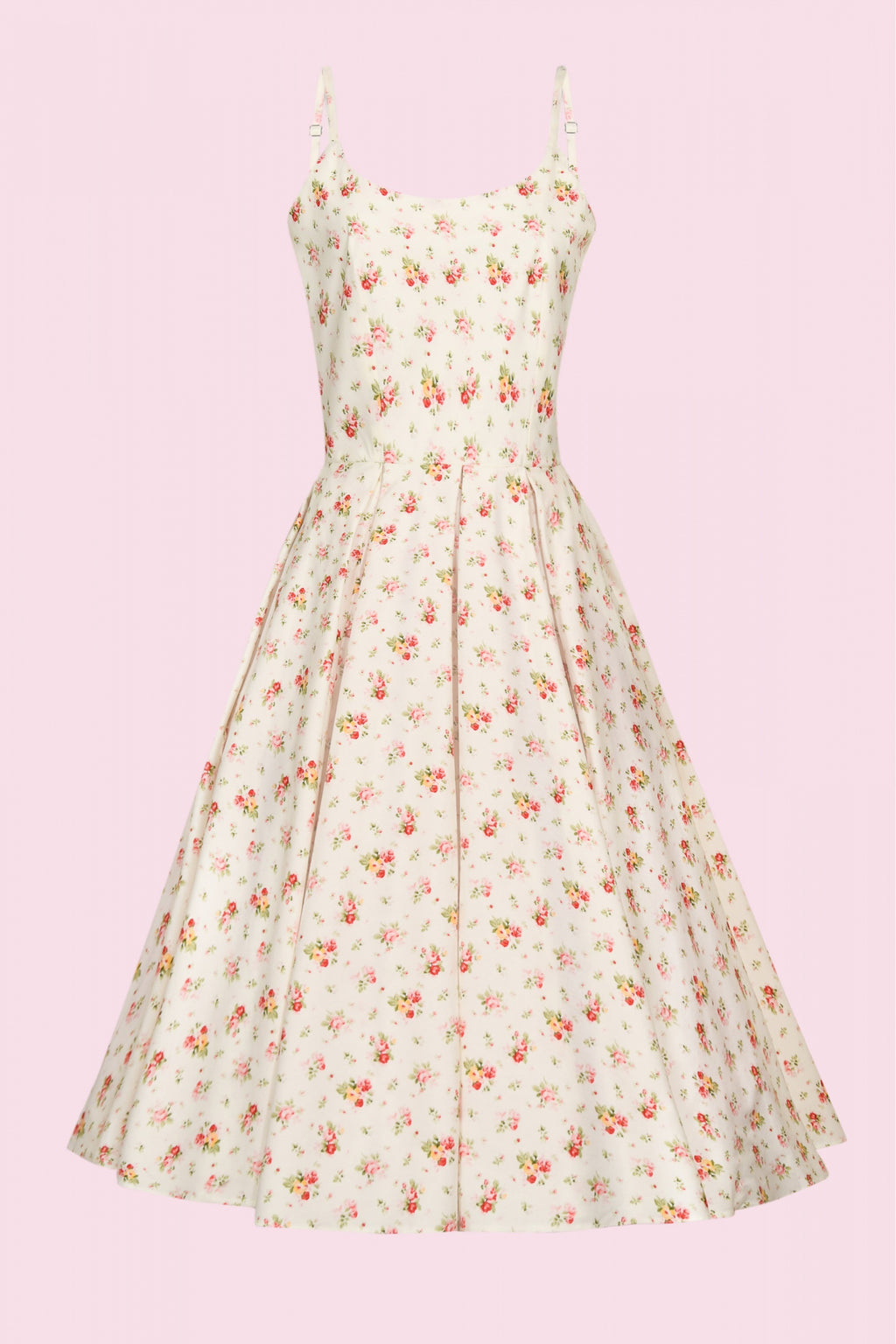 Priscilla Vintage Ditsy Midi Dress