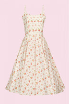 Priscilla Vintage Ditsy Midi Dress