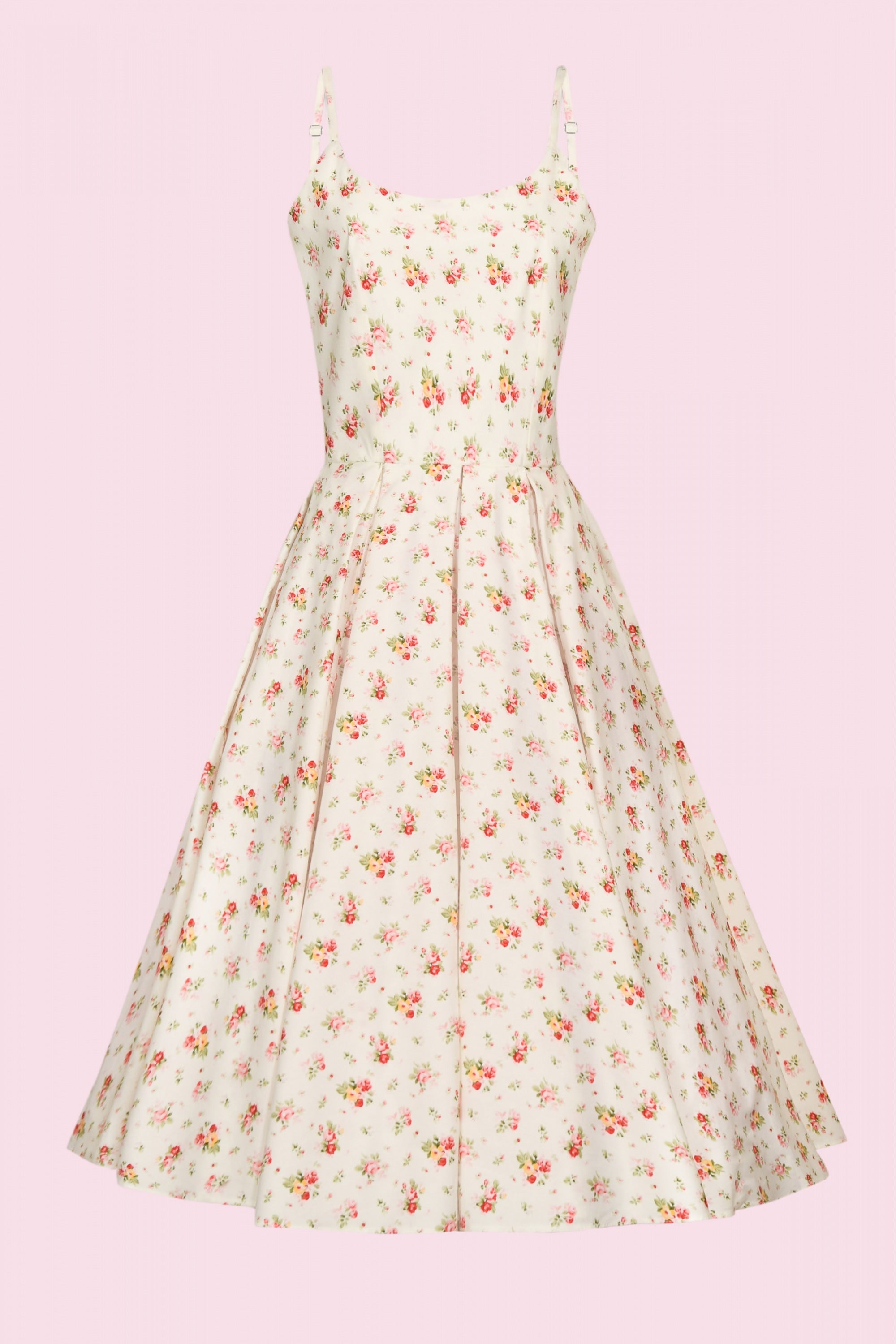 Priscilla Vintage Ditsy Midi Dress