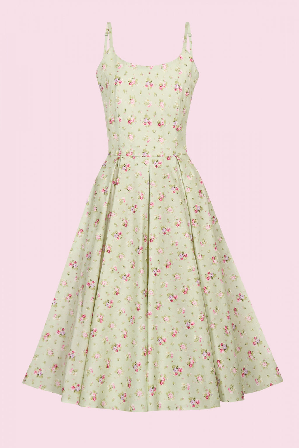 Priscilla Vintage Ditsy Midi Dress