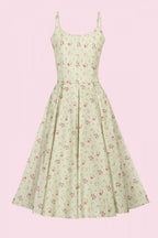 Priscilla Vintage Ditsy Midi Dress