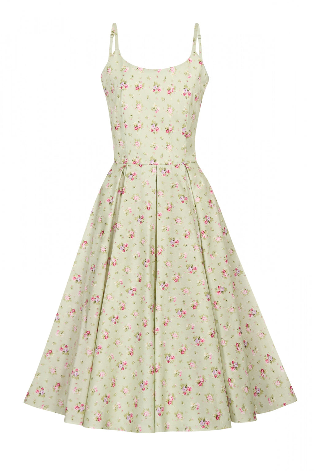 Priscilla Vintage Ditsy Midi Dress