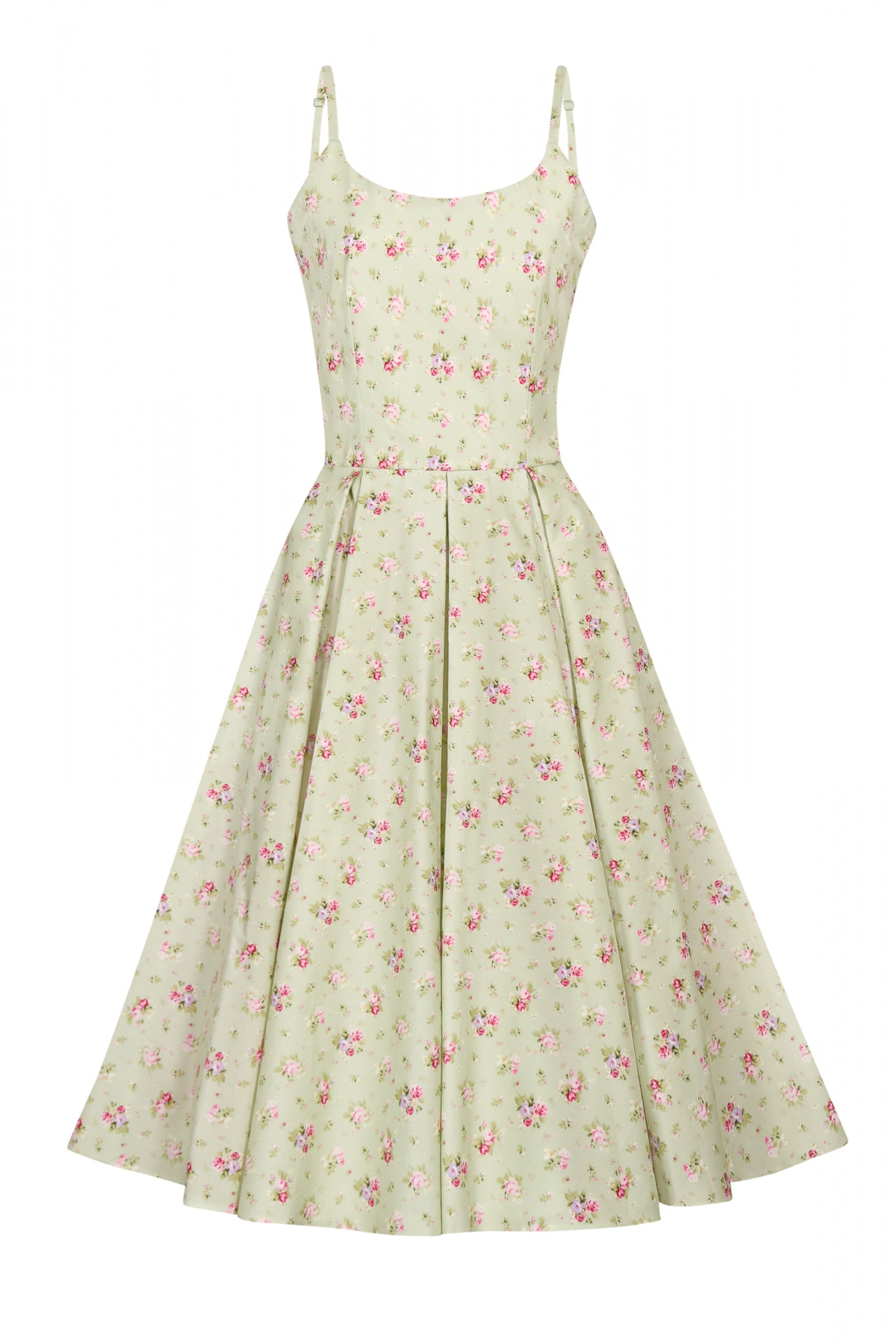 Priscilla Vintage Ditsy Midi Dress