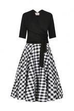 Gingham Circle Midi Skirt
