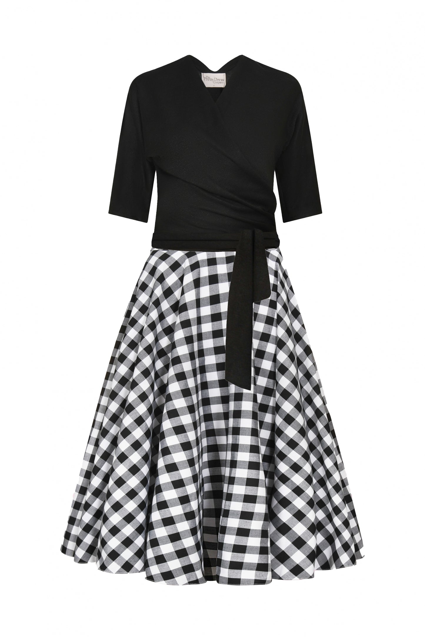 Gingham Circle Midi Skirt