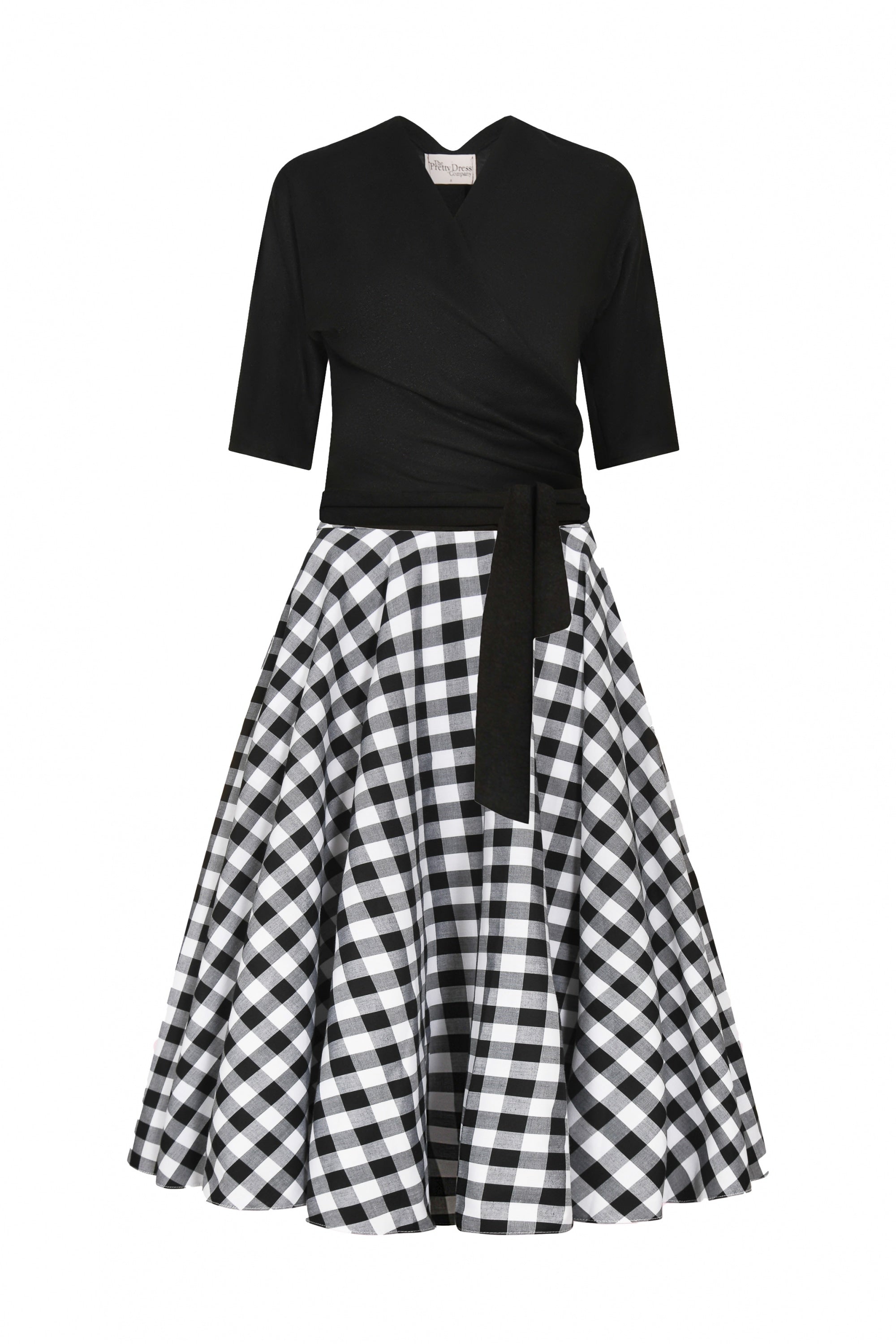 Gingham Circle Midi Skirt