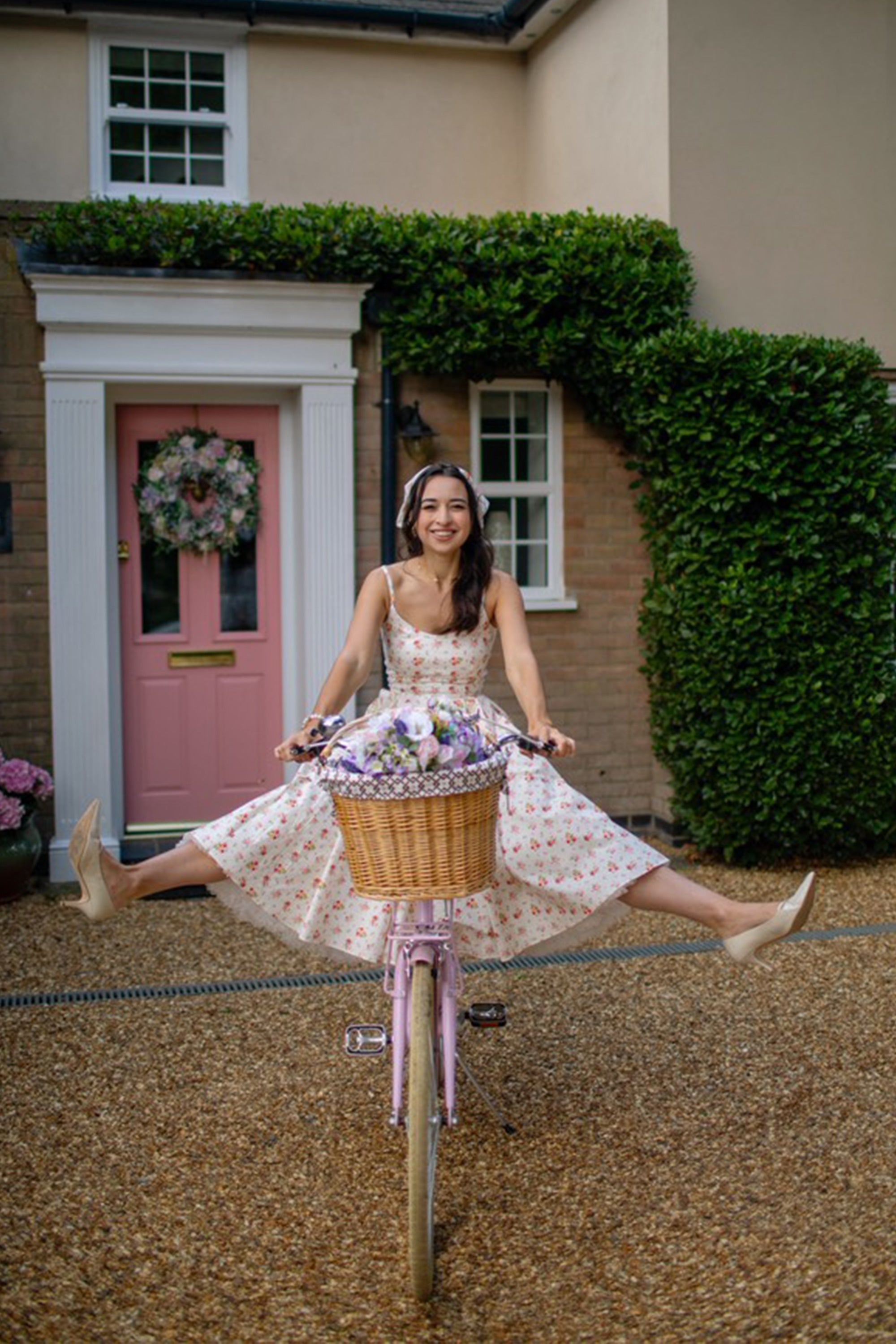 Priscilla Vintage Ditsy Midi Dress