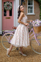 Priscilla Vintage Ditsy Midi Dress