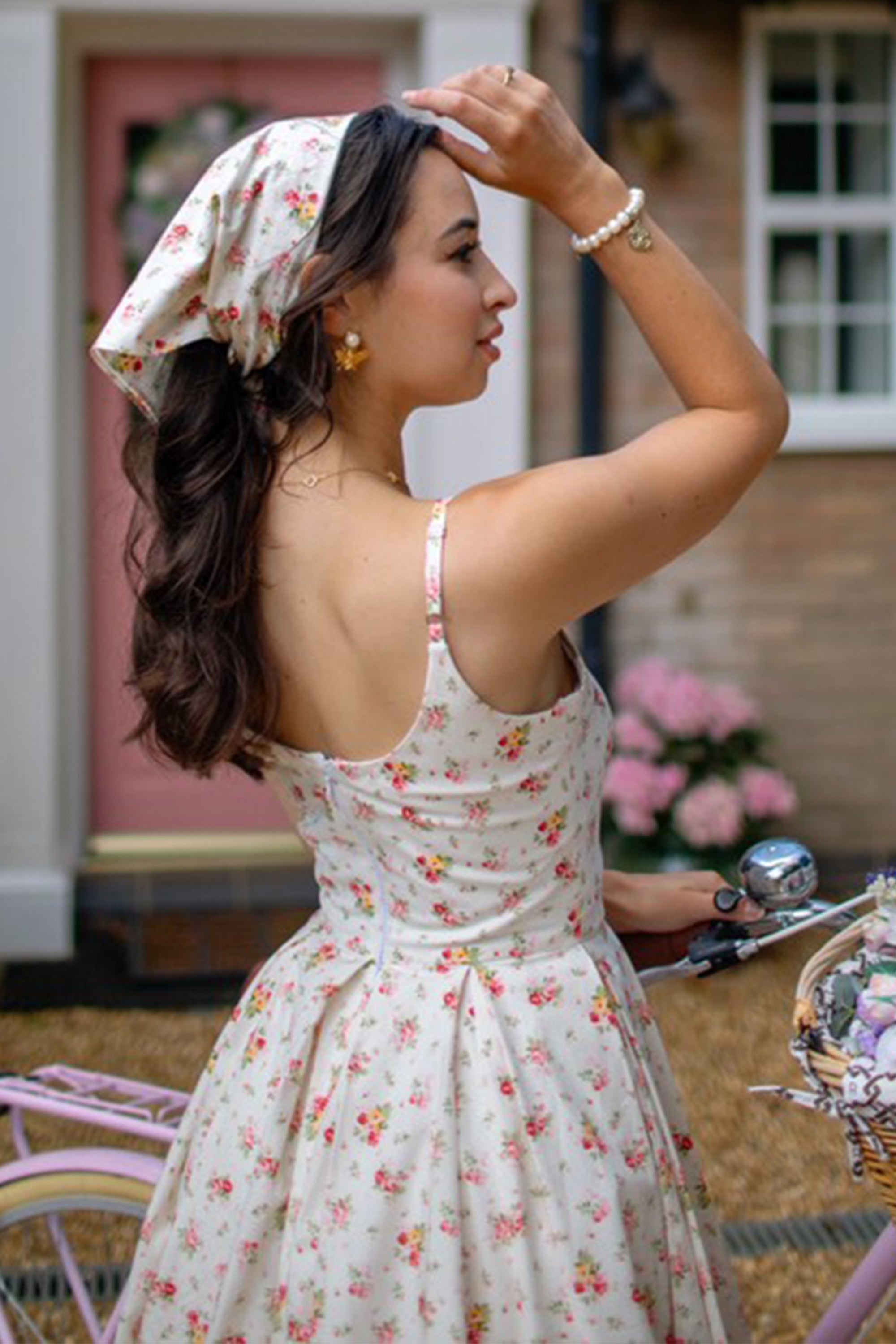 Priscilla Vintage Ditsy Midi Dress