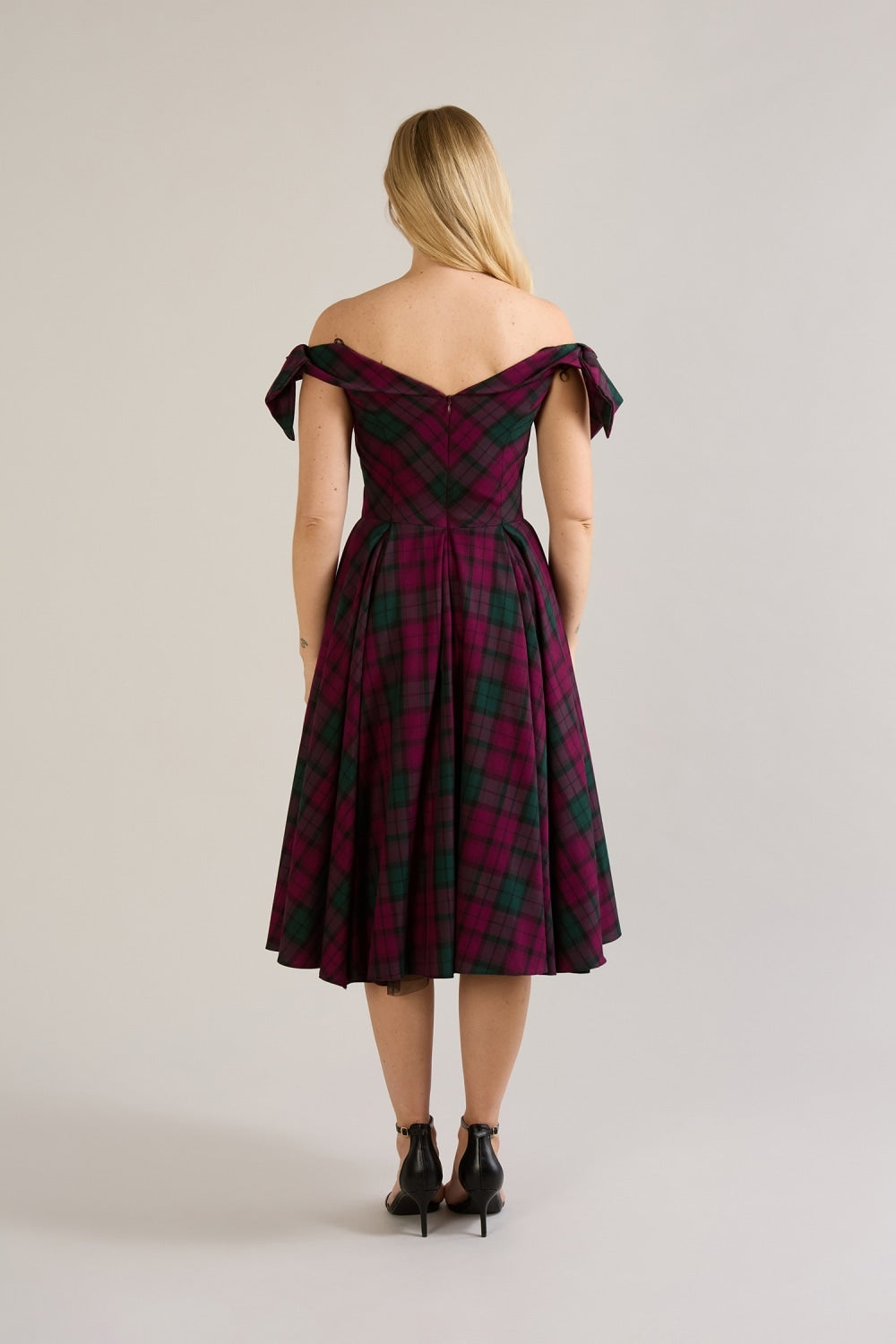 Tilly Berry Tartan Prom Dress