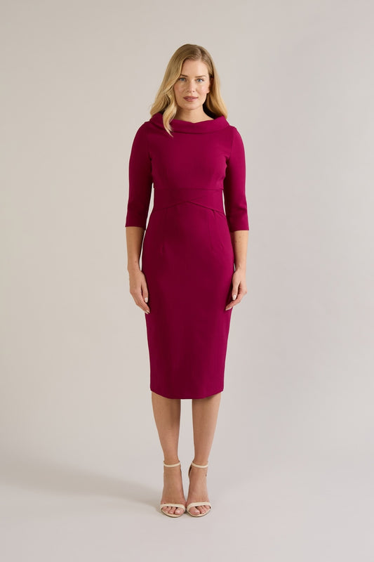 Kennedy Roll Collar Pencil Dress