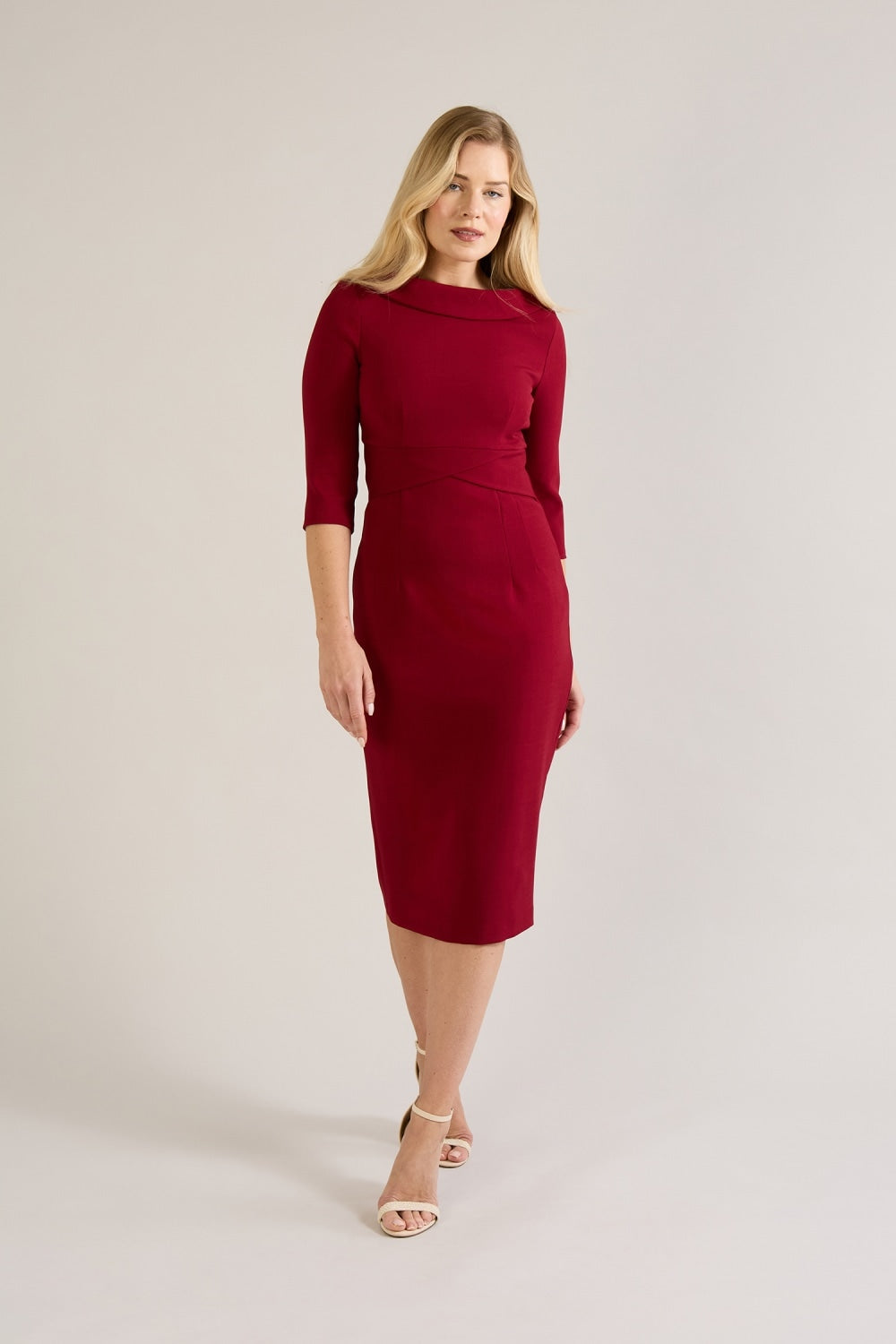 Kennedy Roll Collar Pencil Dress