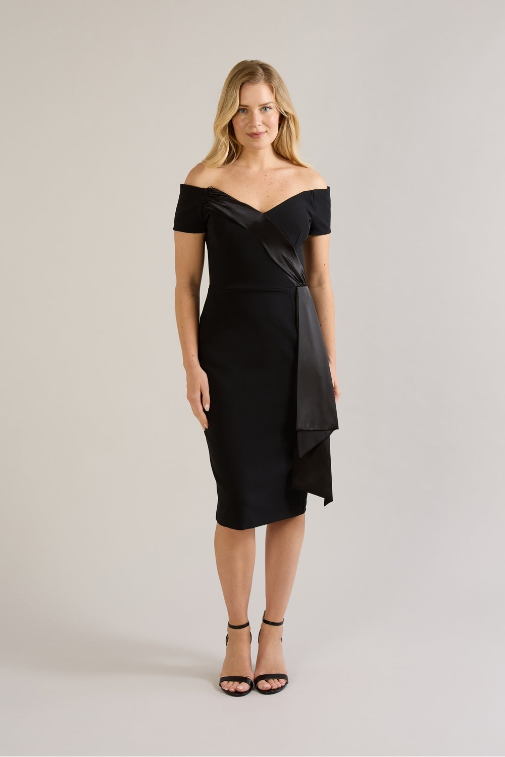 Siren Satin Detail Pencil Dress