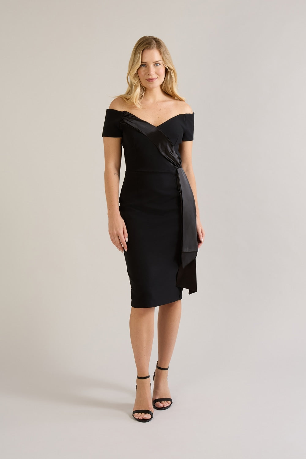 Siren Satin Detail Pencil Dress