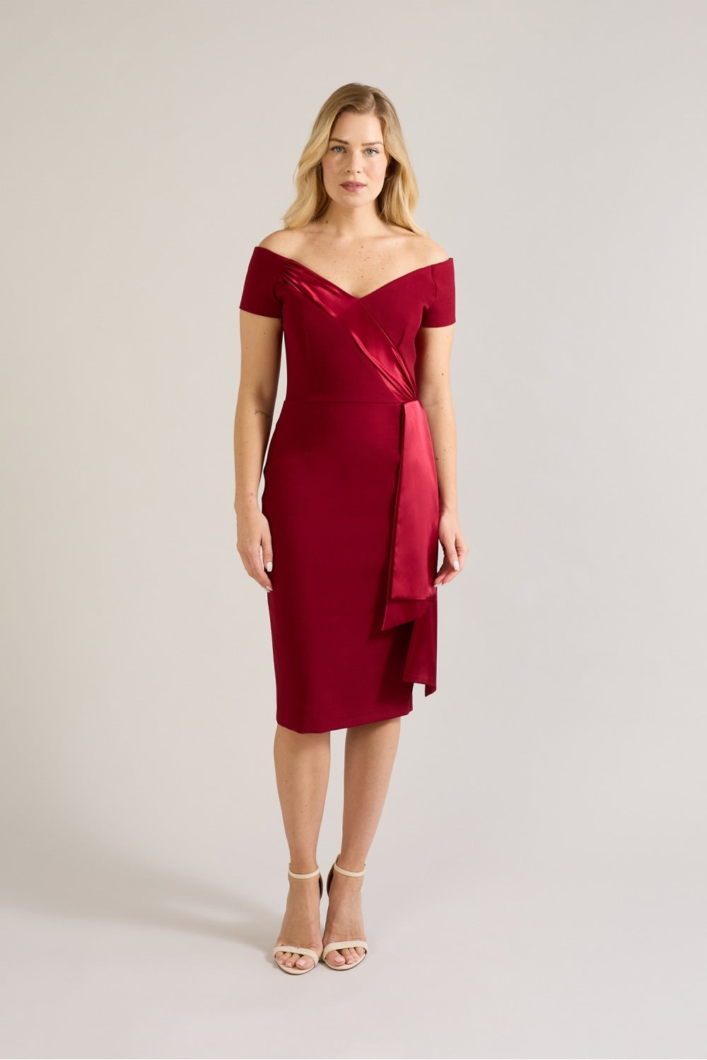 Siren Satin Detail Pencil Dress