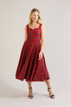 Lola Tartan Midi Dress