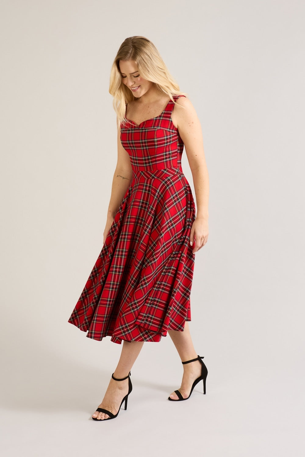 Lola Tartan Midi Dress