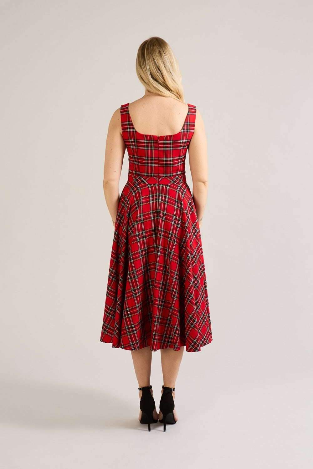 Lola Tartan Midi Dress