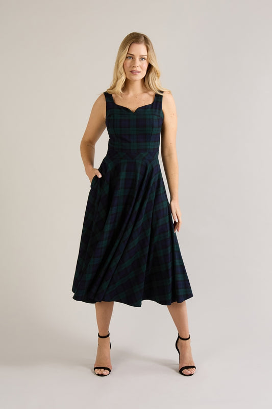 Lola Tartan Midi Dress
