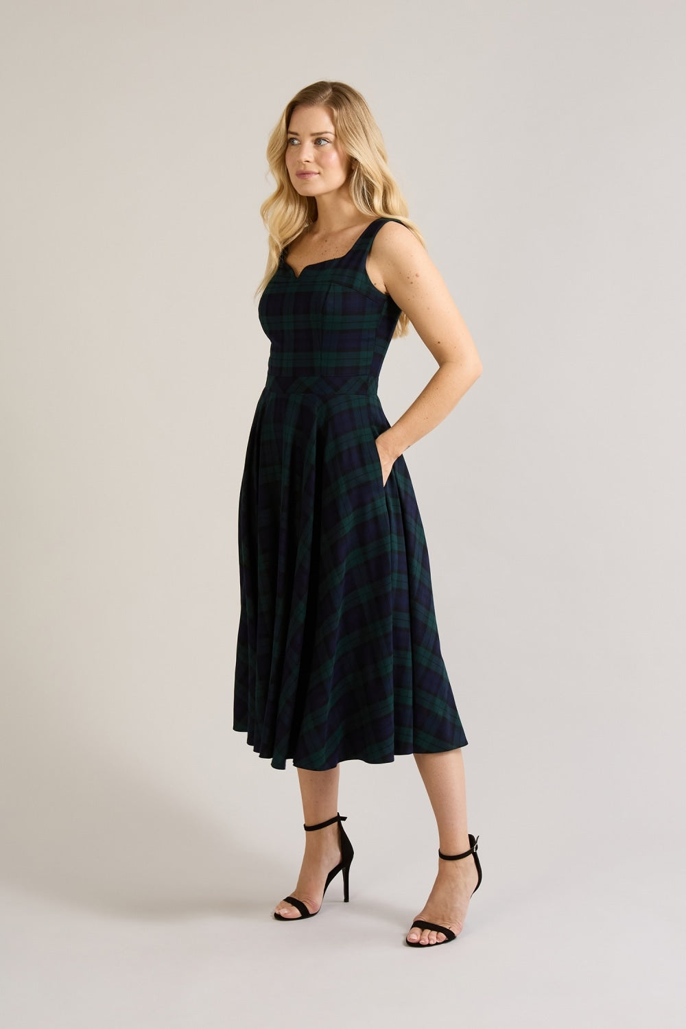 Lola Tartan Midi Dress
