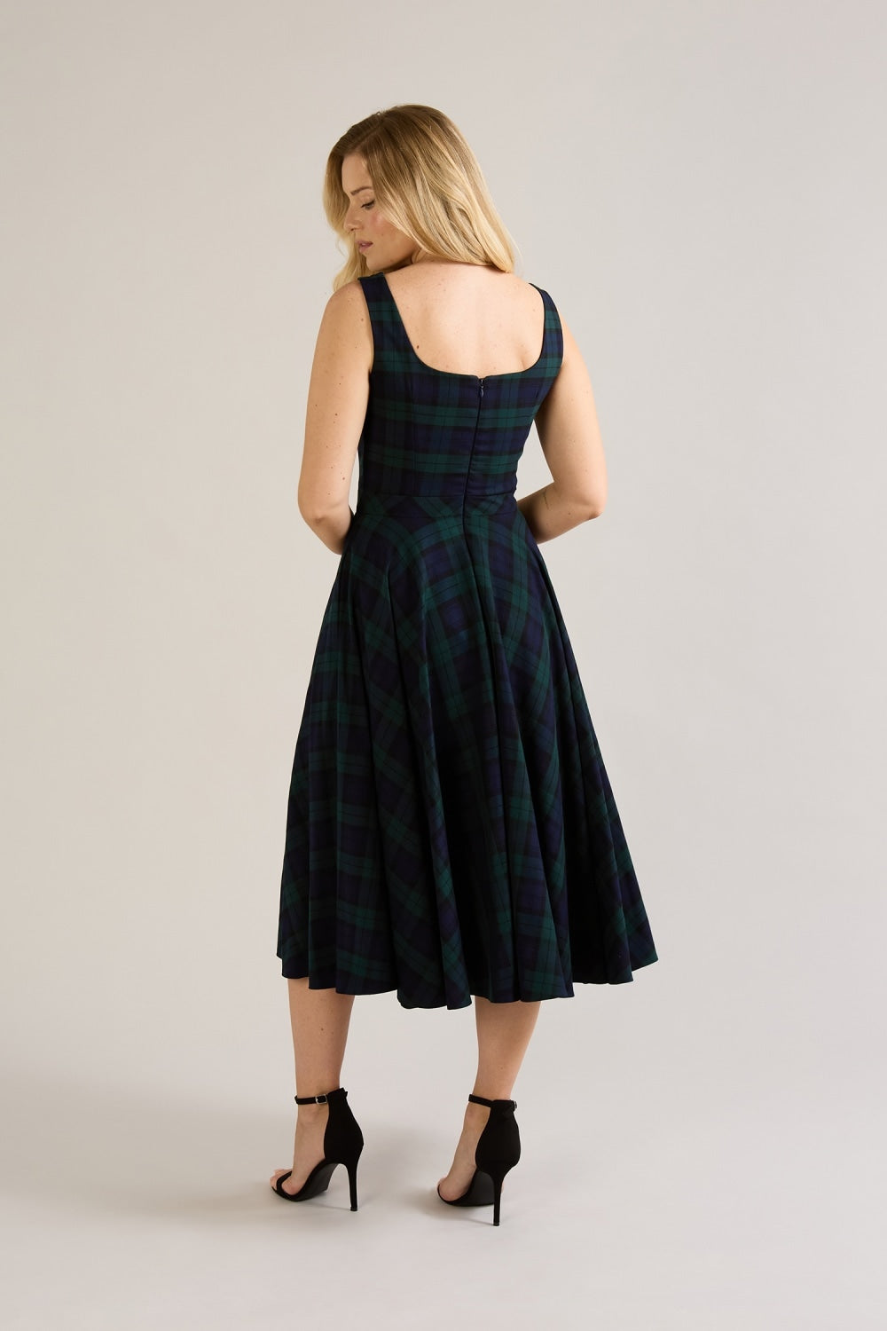 Lola Tartan Midi Dress