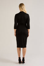 Tegan Wrap Top Fine Knit Pencil Dress