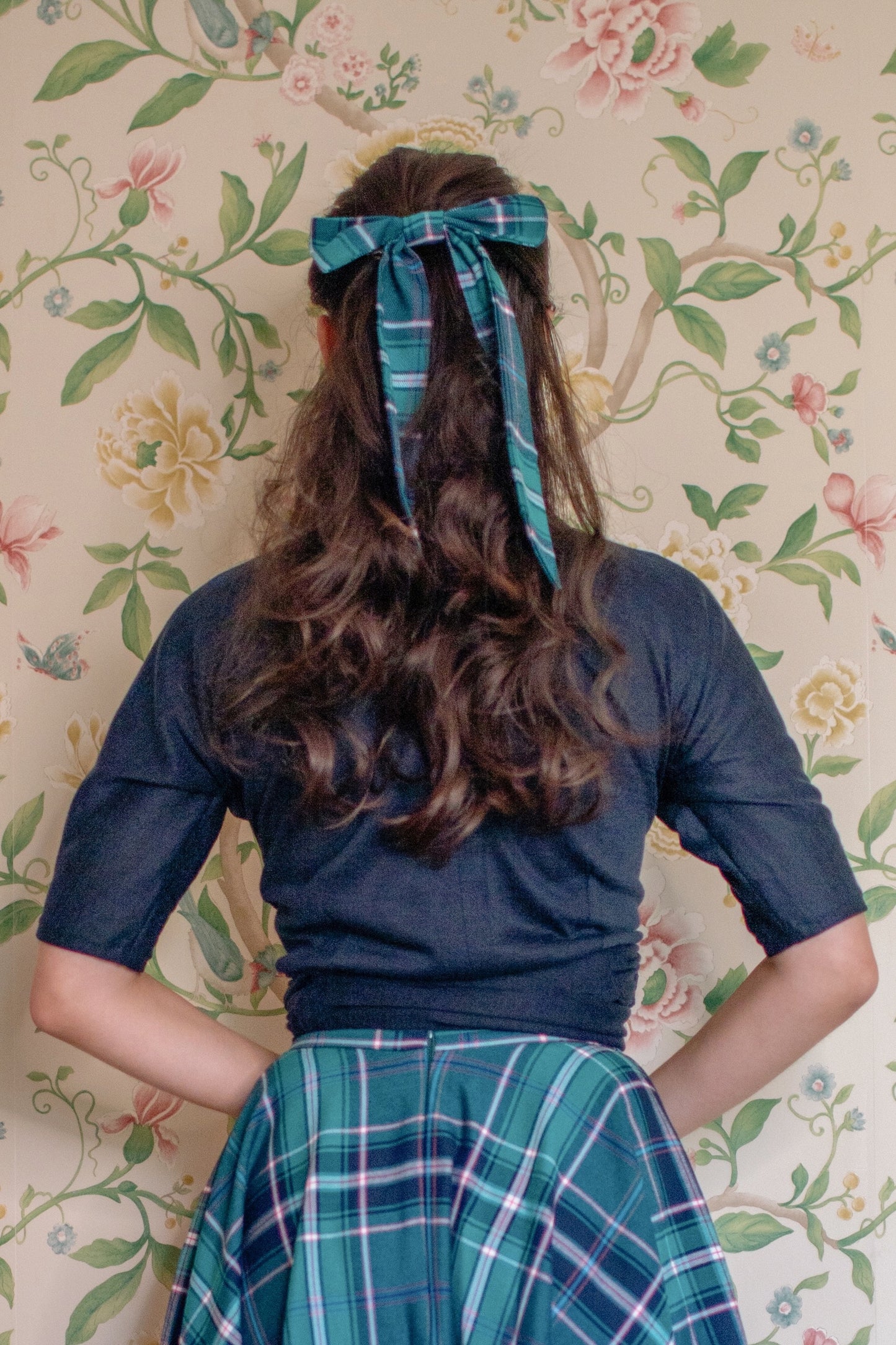 Large Tartan Hair Bow
