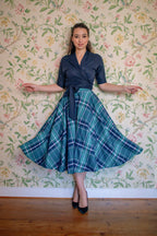 TPDC Tartan Circle Midi Skirt