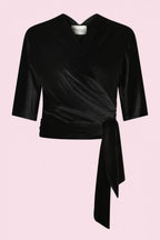 Perfect Velvet Wrap Top