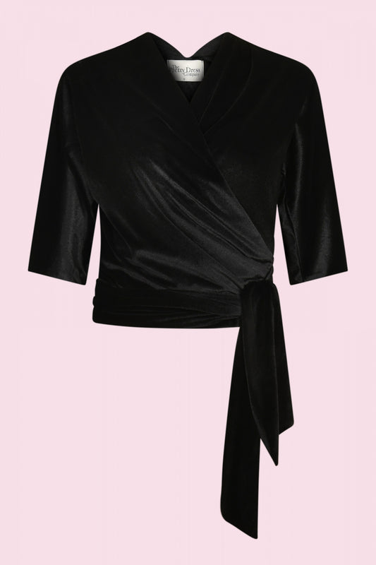 Perfect Velvet Wrap Top