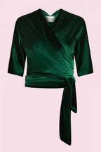 Perfect Velvet Wrap Top