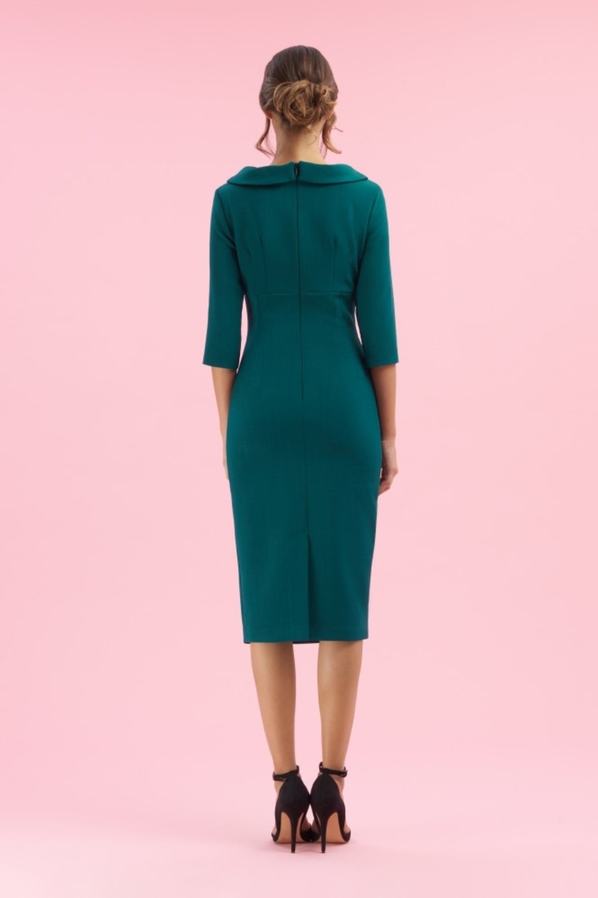 Kennedy Roll Collar Pencil Dress