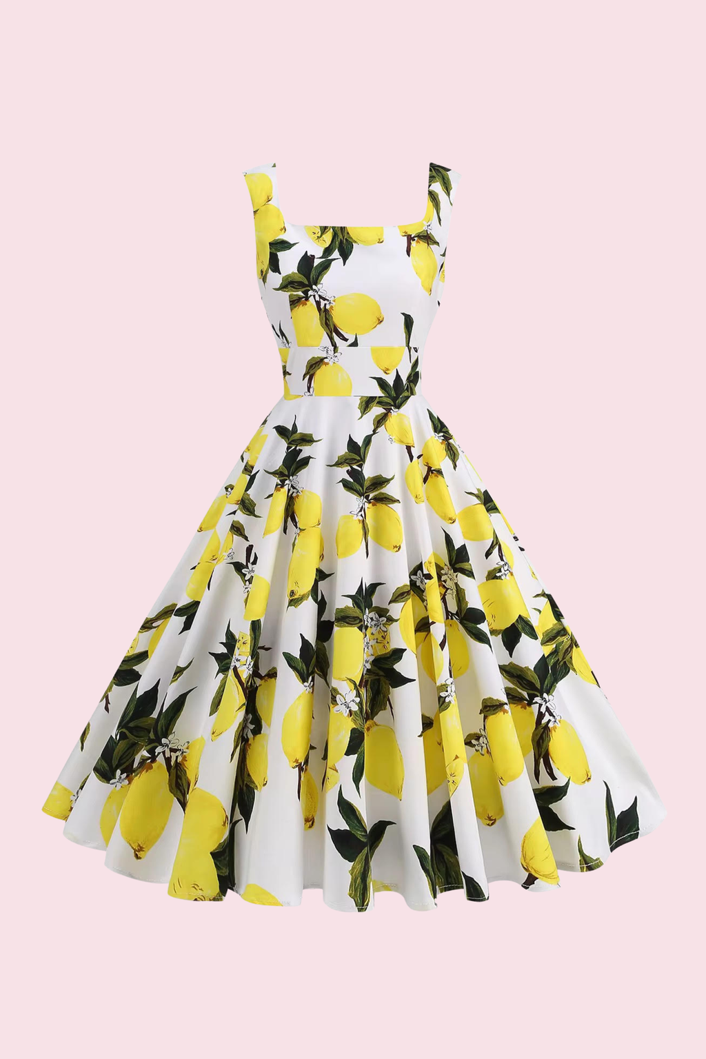 Maybelline Lemon Print Swing Dress